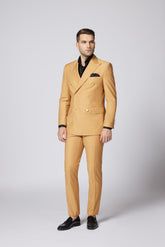 COSTUM CASUAL BEJ CHASE DOUBLE BREASTED